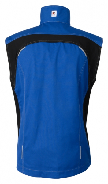 BEB-Herren-Weste, Flex, Fairtrade, kornblau/schwarz