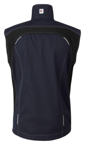 BEB-Herren-Weste, Flex, Fairtrade, blue shadow/schwarz