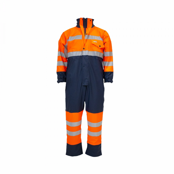 OCEAN-Beacon-Comfort-Insulatet-Overall, 210 g/m, neonorange/marine