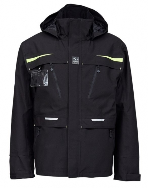 OCEAN-Abeko-Arbeitsjacke, Rocky Stretch, schwarz