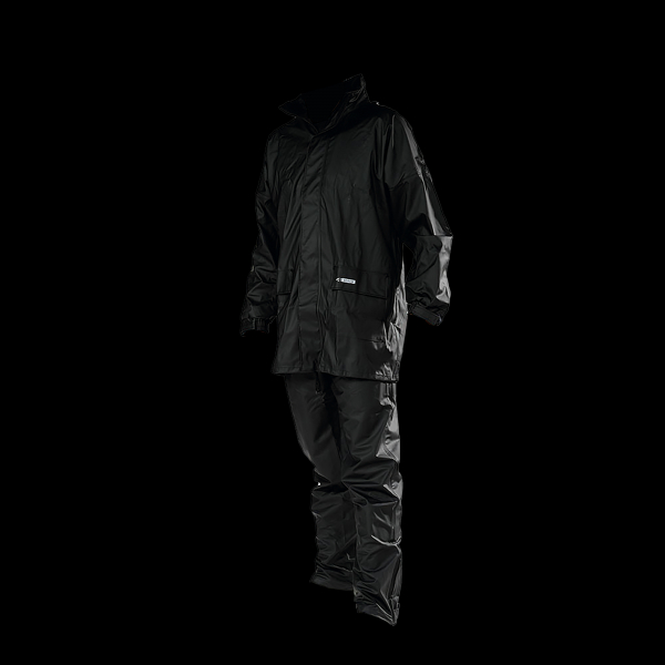 OCEAN-Regenanzug (Jacke+Hose), Weather Comfort, 210 g/m², schwarz