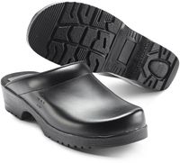 SIKA-Arbeits-Berufs-Clogs, FLEXIKA, offene Ferse, schwarz