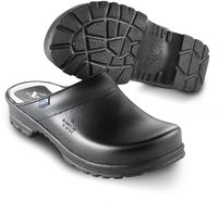 SIKA-OB-Arbeits-Berufs-Clogs, COMFORT, offene Ferse, schwarz