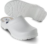 SIKA-OB-Arbeits-Berufs-Clogs, COMFORT, offene Ferse, weiss