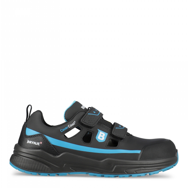 SIKA-S1P SRC, Sicherheitshalbschuhe, Blue Power, schwarz, mit Klettverschluss