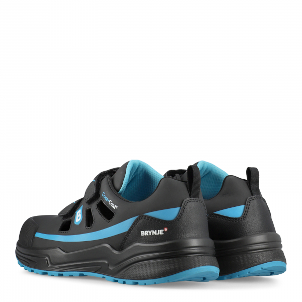 SIKA-S1P SRC, Sicherheitshalbschuhe, Blue Power, schwarz, mit Klettverschluss