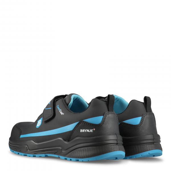 SIKA-S3 SRC, Sicherheitshalbschuhe, Blue Engery, schwarz, mit verstellbarem Velcro Klettverschluss