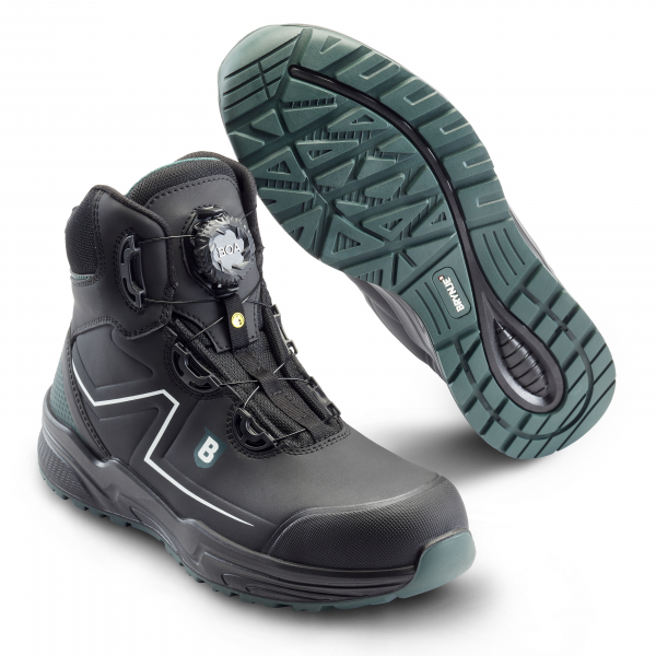 SIKA-S3 SRC, Sicherheitshochschuhe, Green Way Low Boot, schwarz, mit BOA Verschluss System