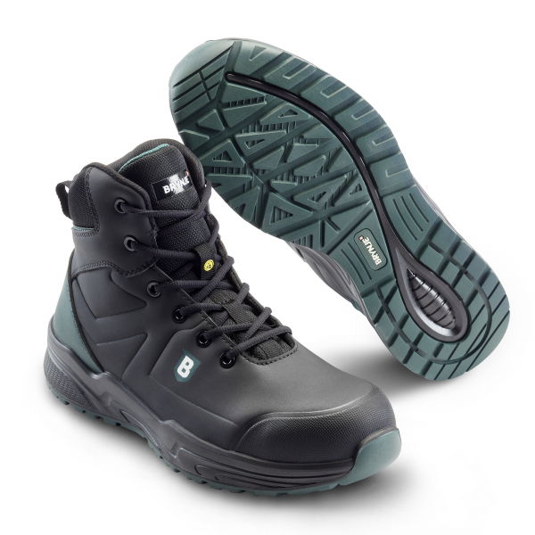 SIKA-S3 SRC, Sicherheitshochschuhe, Green Working Low Boot, schwarz