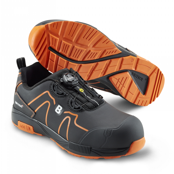 SIKA-S3 SRC, Sicherheitshalbschuhe, Stream, schwarz/orange
