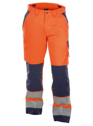 DASSY-Warnschutz-Bundhose BUFFALO orange/dunkelblau