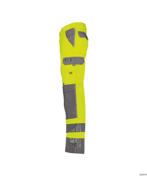 DASSY-Warnschutz-Bundhose BUFFALO  gelb/grau