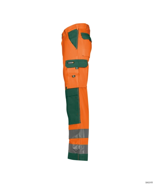 DASSY-Warnschutz-Bundhose BUFFALO  orange/gr�n