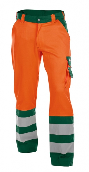 DASSY-Warnschutz-Bundhose LANCESTER , orange/grün