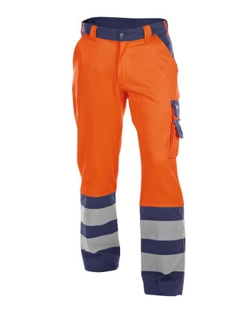 DASSY-Warnschutz-Bundhose LANCESTER , orange/dunkelblau