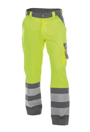 DASSY-Warnschutz-Bundhose LANCESTER , gelb/grau