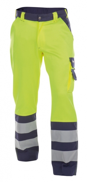 DASSY-Warnschutz-Bundhose LANCESTER , gelb/dunkelblau