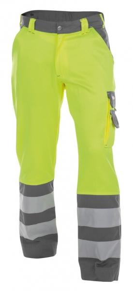 DASSY-Warnschutz-Bundhose LANCASTER gelb/grau