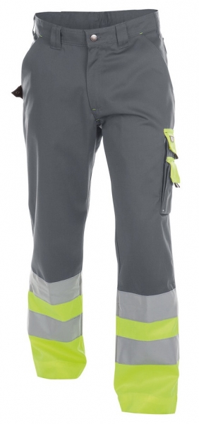 DASSY-Warnschutz-Bundhose OMAHA , grau/gelb