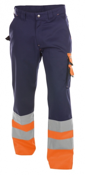 DASSY-Warnschutz-Bundhose OMAHA , dunkelblau/orange