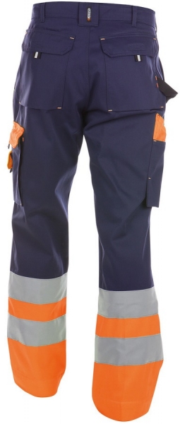 DASSY-Warnschutz-Bundhose OMAHA , orange/dunkelblau