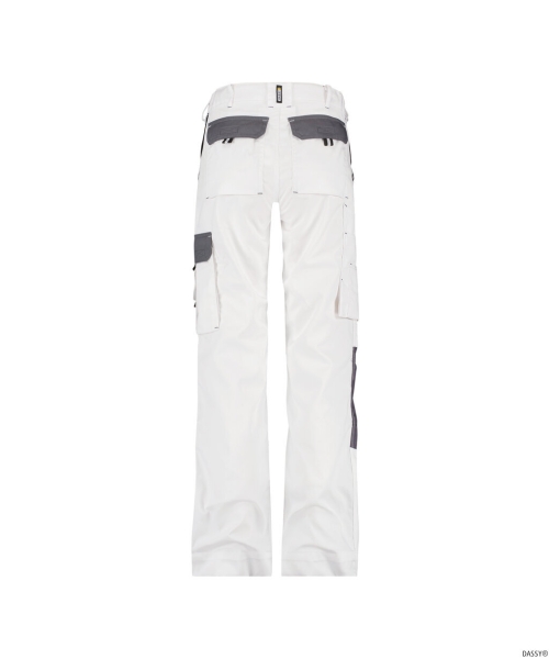 DASSY-Damen-Bundhose BOSTON, , wei�/grau