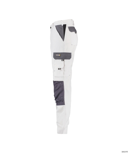DASSY-Damen-Bundhose BOSTON, , wei�/grau