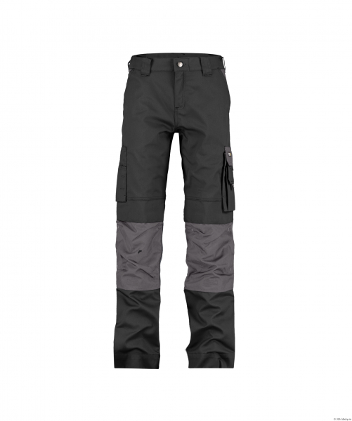 DASSY-Damen-Bundhose BOSTON, schwarz/zementgrau
