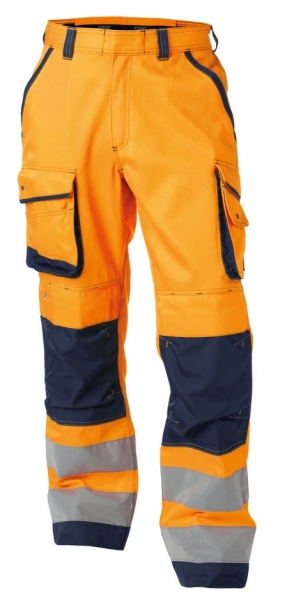DASSY-Warnschutz-Bundhose CHICAGO , orange/dunkelblau