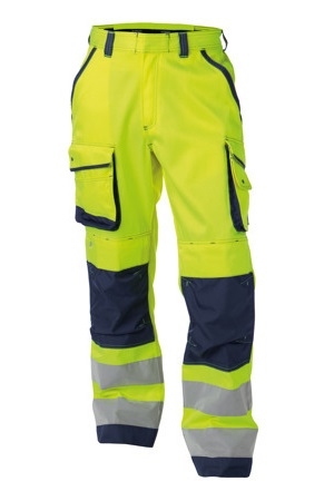 DASSY-Warnschutz-Bundhose CHICAGO , gelb/dunkelblau