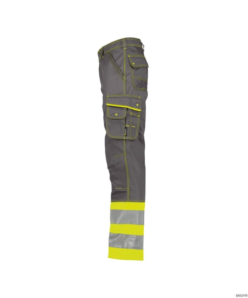 DASSY-Warnschutz-Bundhose PHOENIX , gelb/grau