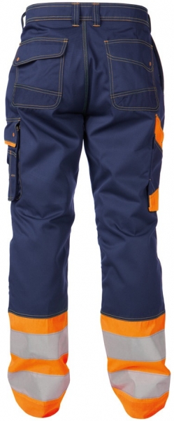 DASSY-Warnschutz-Bundhose PHOENIX , orange/dunkelblau