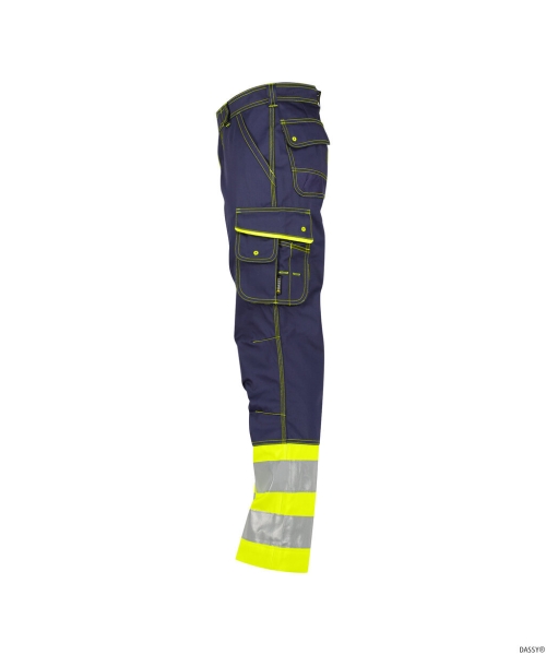 DASSY-Warnschutz-Bundhose PHOENIX , gelb/dunkelblau