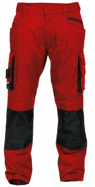 DASSY-Bundhose NOVA,  rot/schwarz