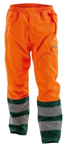 DASSY-Warnschutz-Regen-Bundhose SOLA, orange/grün