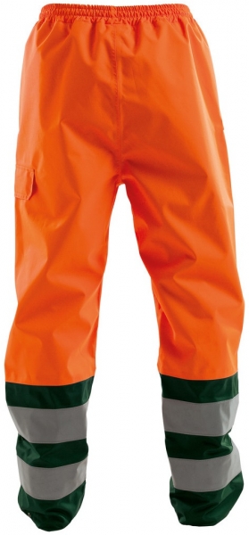 DASSY-Warnschutz-Regen-Bundhose SOLA,   orange/grn