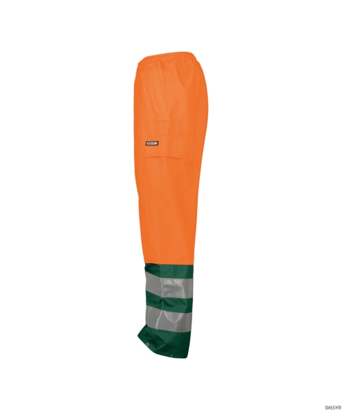 DASSY-Warnschutz-Regen-Bundhose SOLA,   orange/gr�n