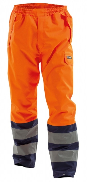 DASSY-Warnschutz-Regen-Bundhose SOLA, orange/dunkelblau