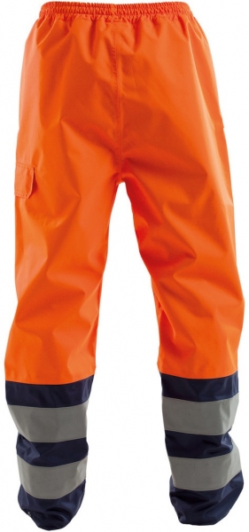 DASSY-Warnschutz-Regen-Bundhose SOLA,   orange/dunkelblau