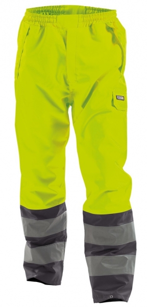 DASSY-Warnschutz-Regen-Bundhose SOLA, gelb/grau