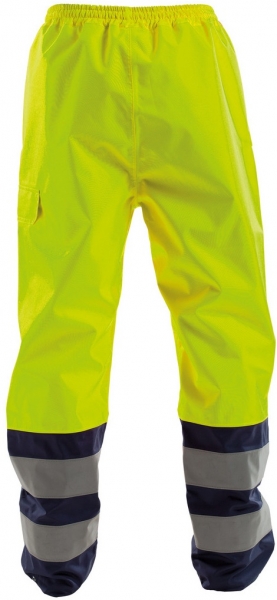 DASSY-Warnschutz-Regen-Bundhose SOLA,   gelb/dunkelblau