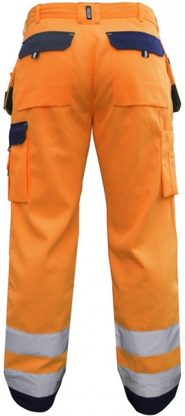 DASSY-Warnschutz-Bundhose, GLASGOW,  orange/dunkelblau