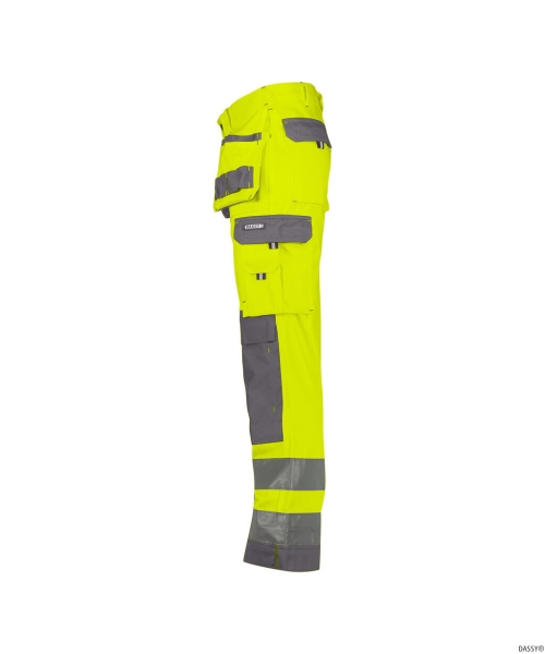 DASSY-Warnschutz-Bundhose, GLASGOW,  gelb/grau