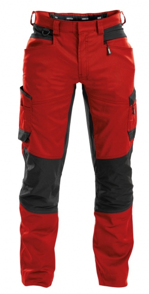 DASSY-Bundhose HELIX, rot/schwarz