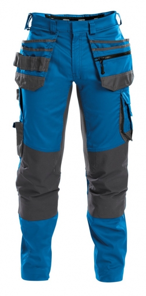 DASSY-Bundhose FLUX, kornblau/grau