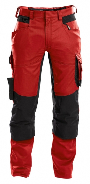 DASSY-Bundhose DYNAX, rot/schwarz