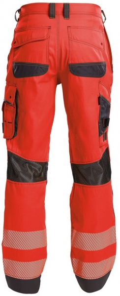 DASSY-Warnschutz-Bundhose ODESSA , rot/grau