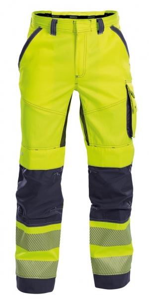 DASSY-Warnschutz-Bundhose ODESSA , gelb/dunkelblau