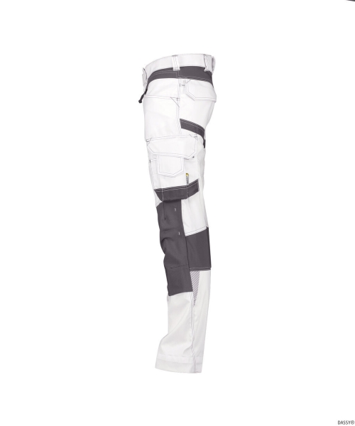 DASSY-Malerhose mit Stretch DYNAX PAINTERS wei�/grau