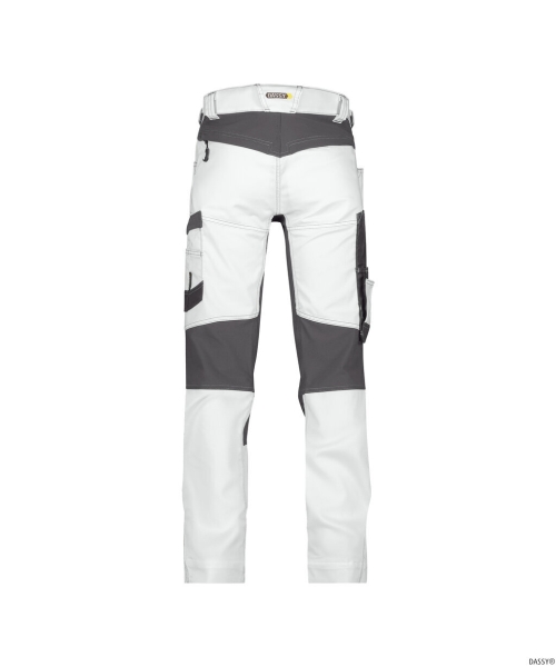 DASSY-Malerhose mit Stretch HELIX PAINTERS, wei�/grau